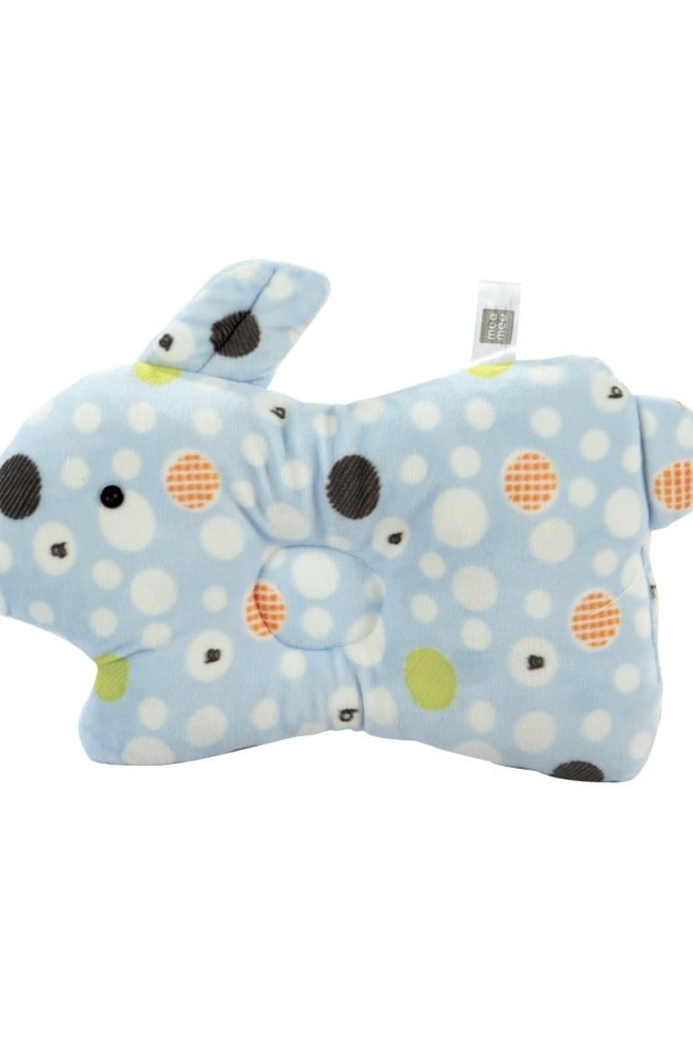 Blue Rabbit Shape Breathable Baby Pillow with Head Support